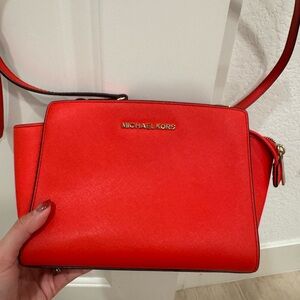 Michael Kors Red Crossbody Bag